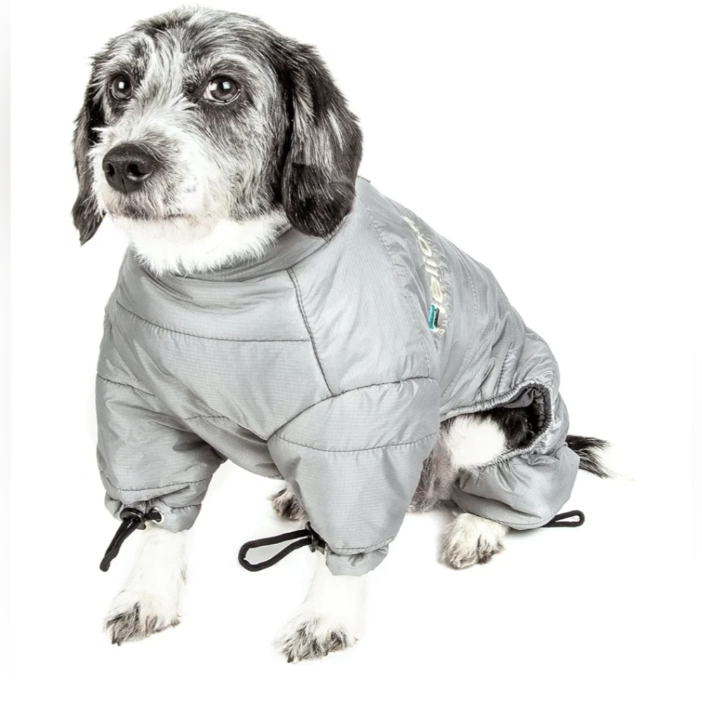 DOG HELIOS 'Thunder-Crackle' Full-Body Bodied Waded-Plush Adjustable XS grey - Picture 11 of 13